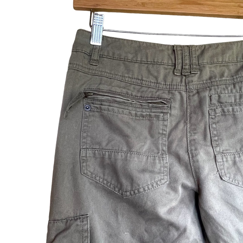 Da-nang low rise cargo pants in olive green Y2K - Picture 9 of 15